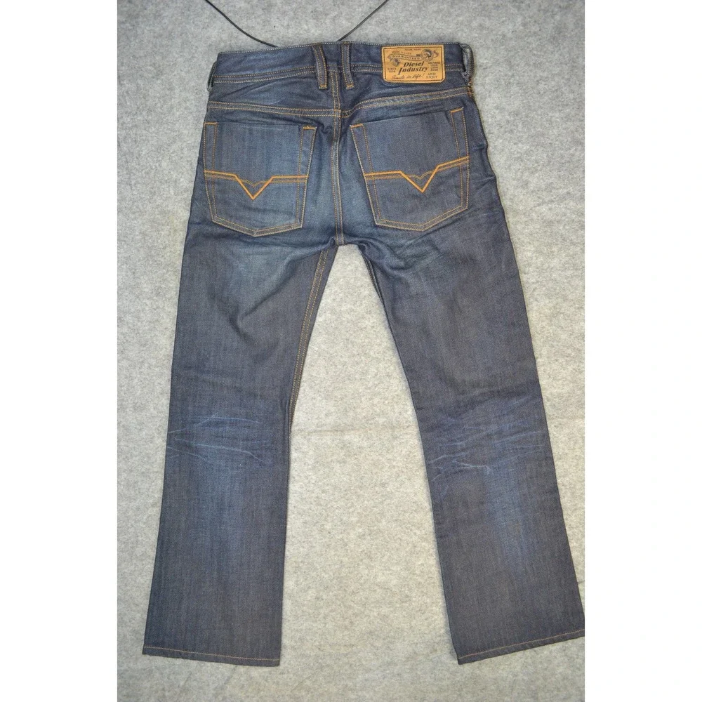 DIESEL Zatiny Bootcut Button Fly Jeans Mens SZ 28x27 (Tag 26x32) Dark Wash 0073N